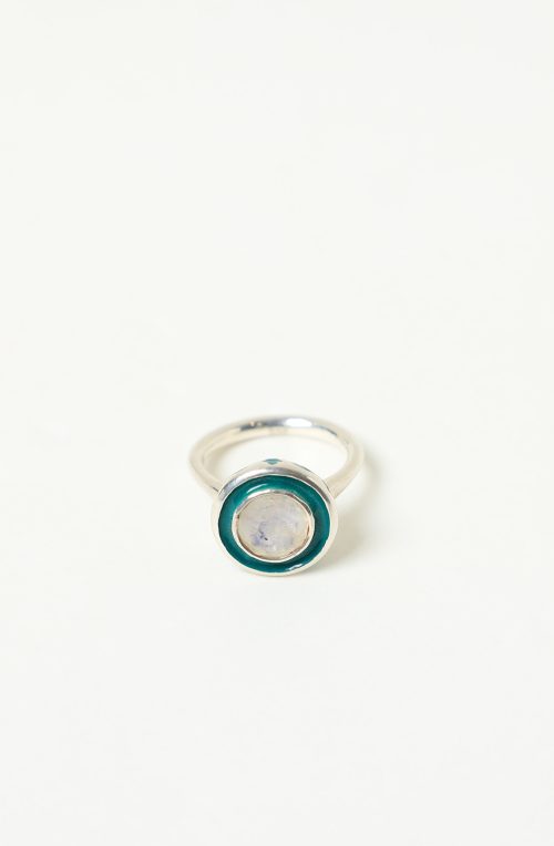 Anello rotondo con smalti