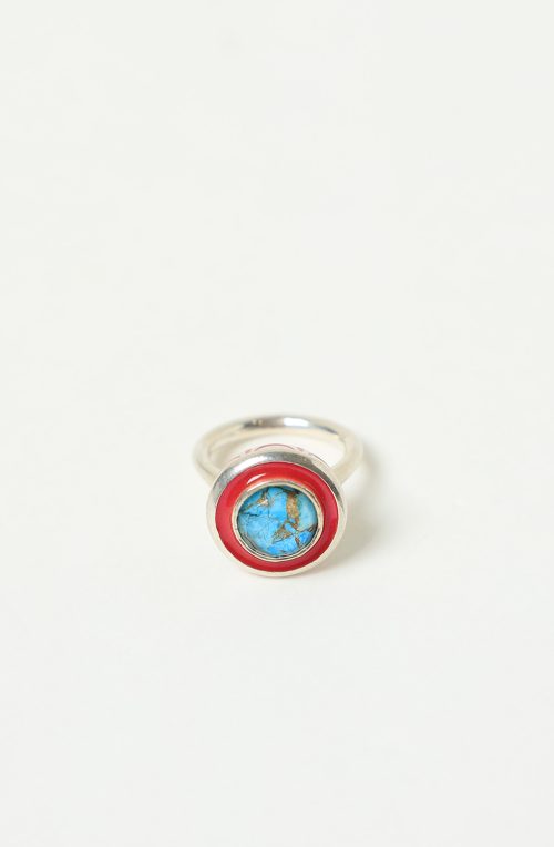 Anello rotondo con smalti