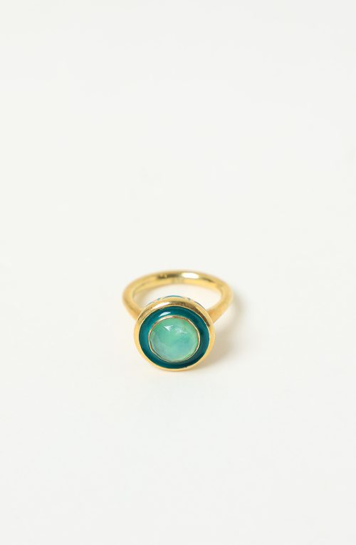 Anello smalti rotondo