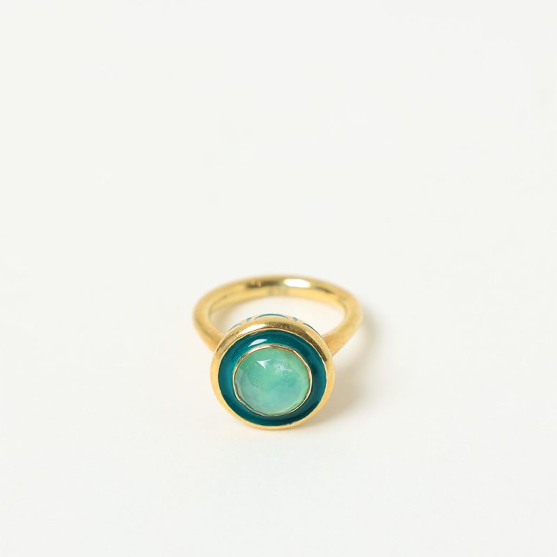 Anello smalti rotondo