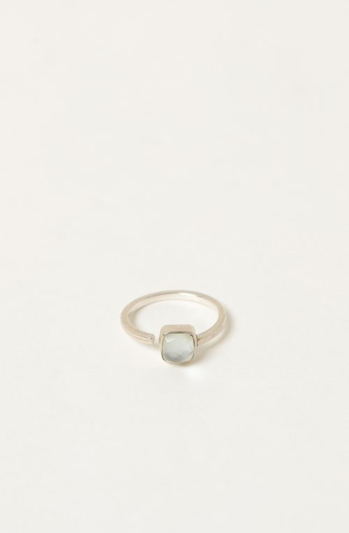 Anello aperto con doppia pietra