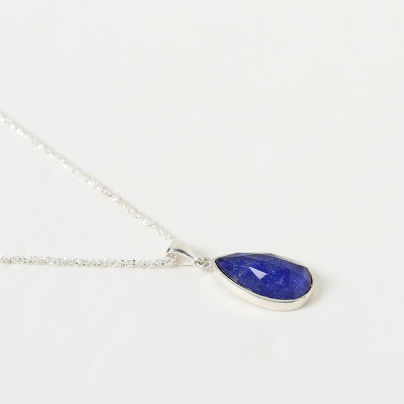 collana drop con doppia pietra
