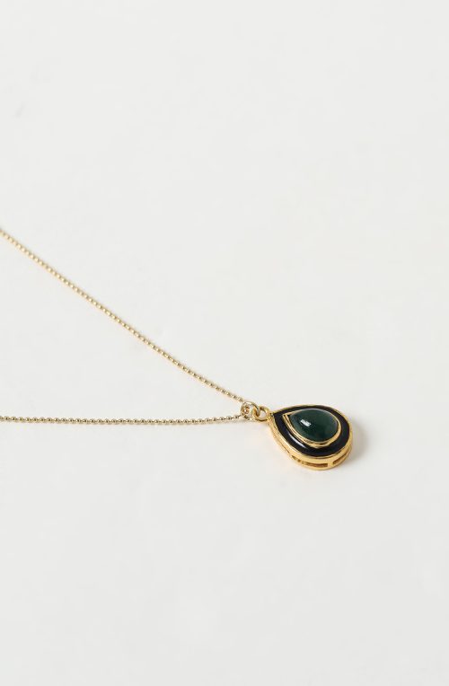 Collana con ciondolo smaltato