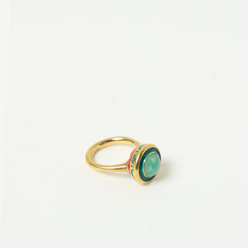 Anello smalti rotondo