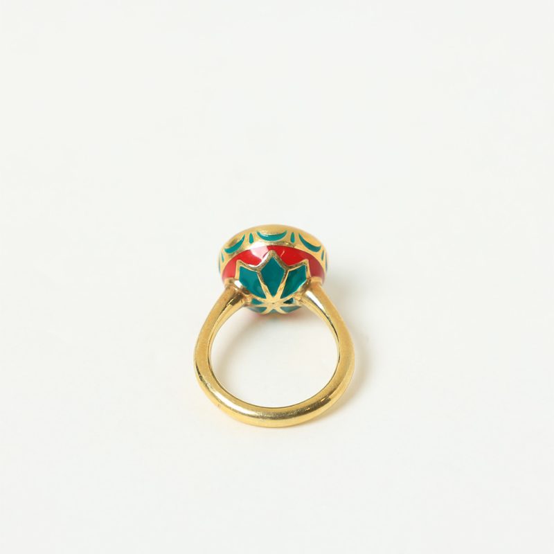 Anello smalti rotondo