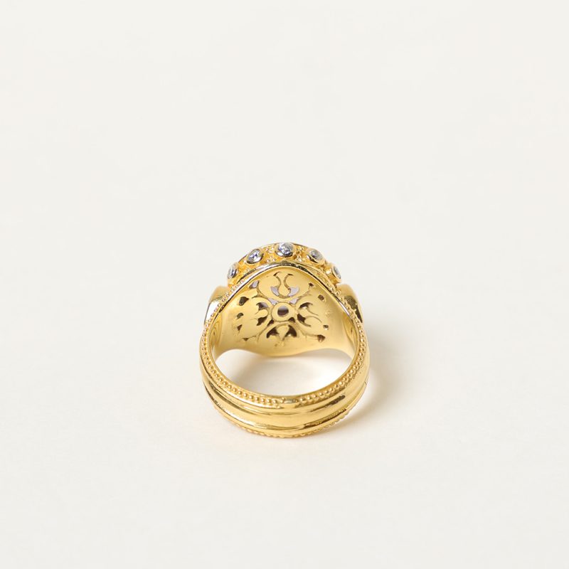 Anello bizantino con ametista