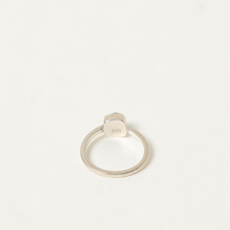 Anello aperto con doppia pietra